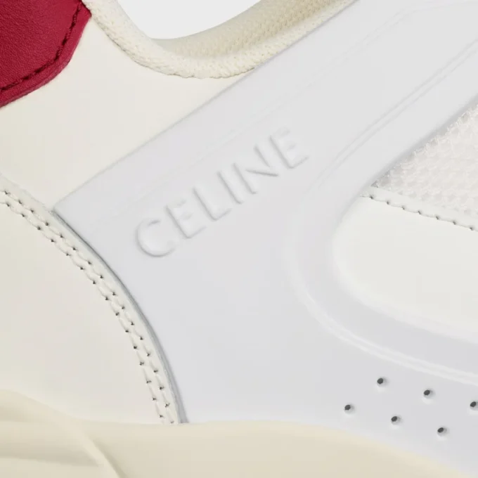 Ct-09 Trainer Sneaker in Calfskin and Mesh Ct-09 Trainer Sneaker in Calfskin and Mesh