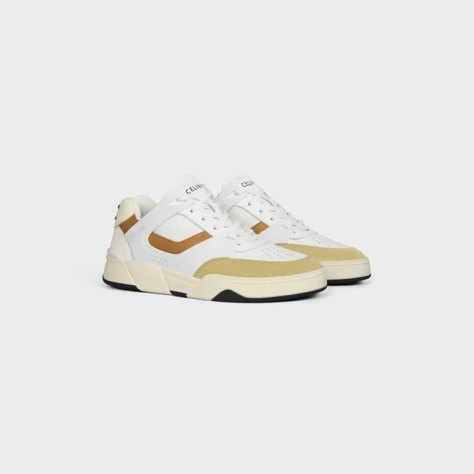 Ct-09 Trainer Sneaker in Calfskin, Suede Calfskin and Mesh