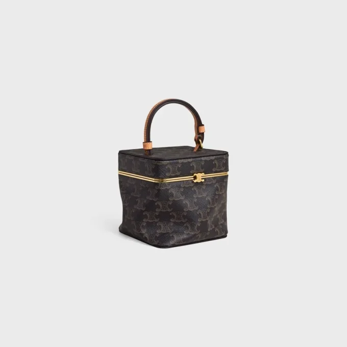 Cube in Triomphe Canvas and Natural Calfskin Cube in Triomphe Canvas and Natural Calfskin