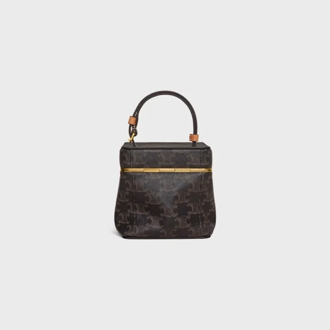 Cube in Triomphe Canvas and Natural Calfskin Cube in Triomphe Canvas and Natural Calfskin