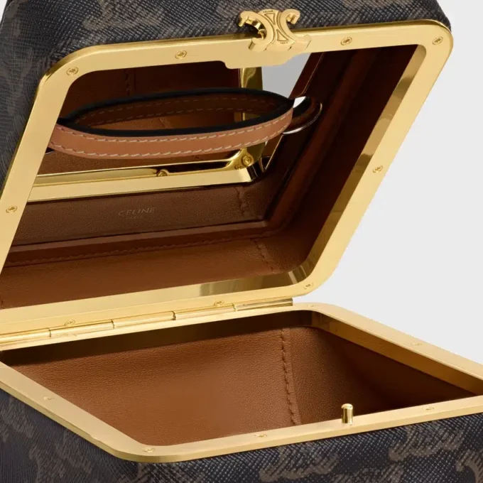Cube in Triomphe Canvas and Natural Calfskin Cube in Triomphe Canvas and Natural Calfskin