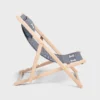 Deck Chair in Wood and Jacquard Textile Deck Chair in Wood and Jacquard Textile