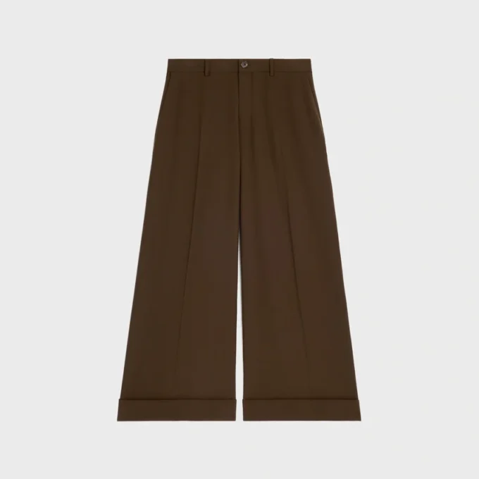 Docks Trousers in Stretch Wool Gabardine Docks Trousers in Stretch Wool Gabardine