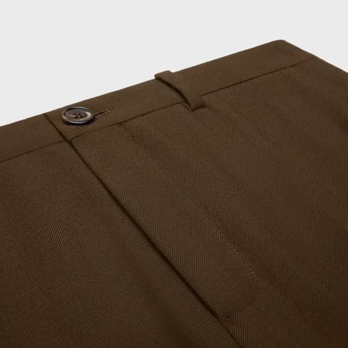 Docks Trousers in Stretch Wool Gabardine Docks Trousers in Stretch Wool Gabardine