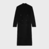 Double-Breasted Coat in Wool Cloth