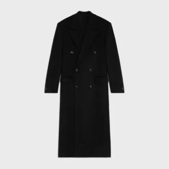 Double-Breasted Coat in Wool Cloth