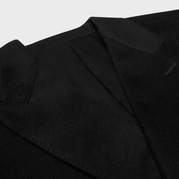 Double-Breasted Coat in Wool Cloth
