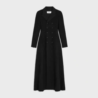 Double-Breasted Coat in Wool Natta