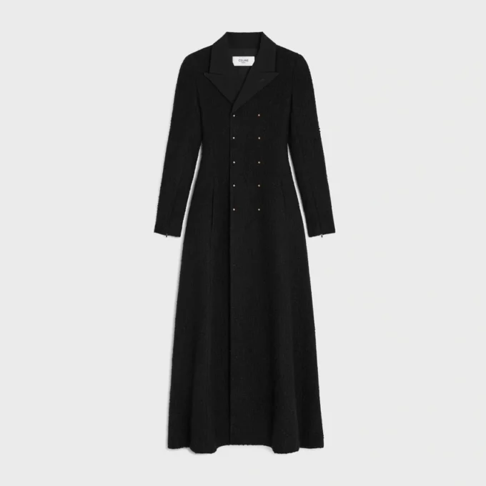 Double-Breasted Coat in Wool Natta