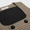 Double-Breasted Vest in Houndstooth Wool