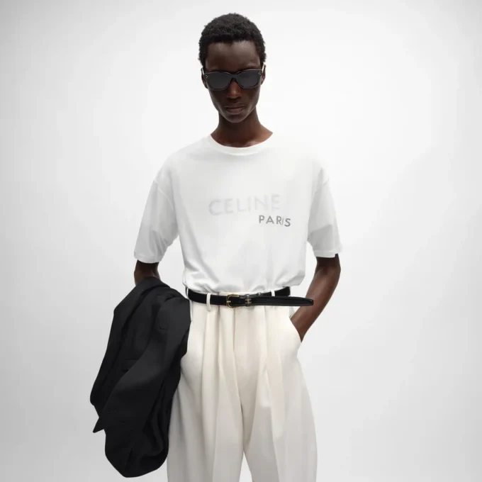 Double Layered T-Shirt in Fine Cotton Jersey Double Layered T-Shirt in Fine Cotton Jersey