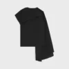 Draped Top in Wool Silk