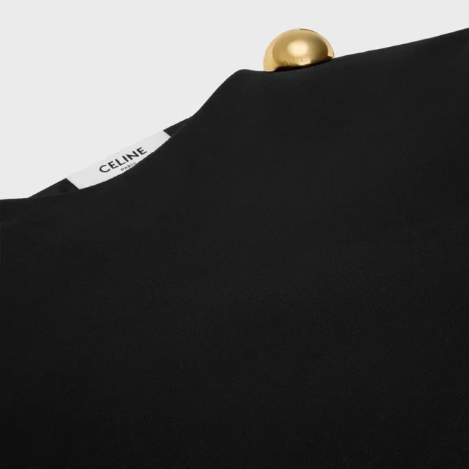 Draped Top in Wool Silk