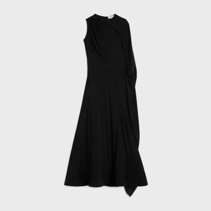 Dress in Acetate Silk Crepe Dress in Acetate Silk Crepe