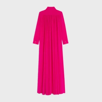 Dress in Acetate Silk Crepe