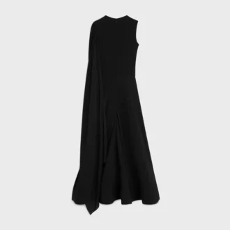 Dress in Acetate Silk Crepe