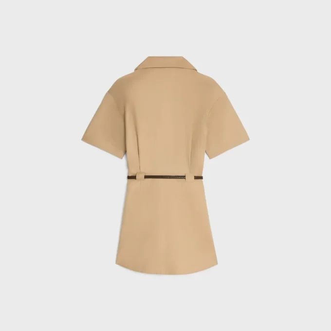 Dress in Cotton and Silk Twill Dress in Cotton and Silk Twill