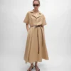 Dress in Cotton and Silk Twill Dress in Cotton and Silk Twill