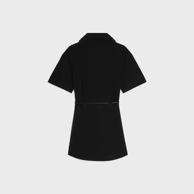 Dress in Cotton and Silk Twill Dress in Cotton and Silk Twill