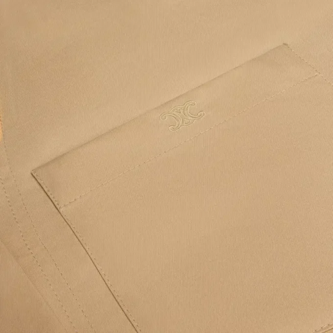 Dress in Cotton and Silk Twill Dress in Cotton and Silk Twill