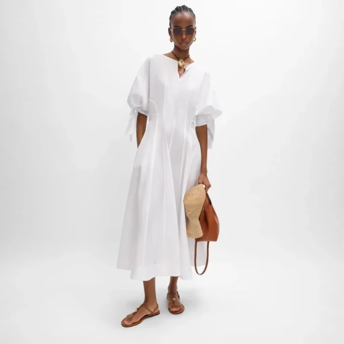 Dress in Cotton Poplin Dress in Cotton Poplin