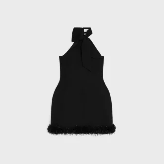 Dress in Tricotine Wool