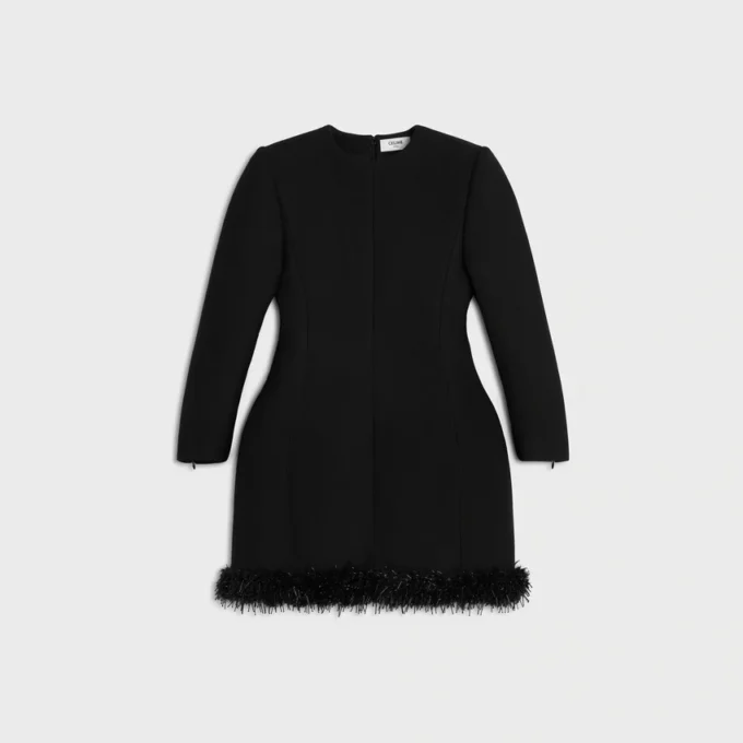 Dress in Tricotine Wool Dress in Tricotine Wool