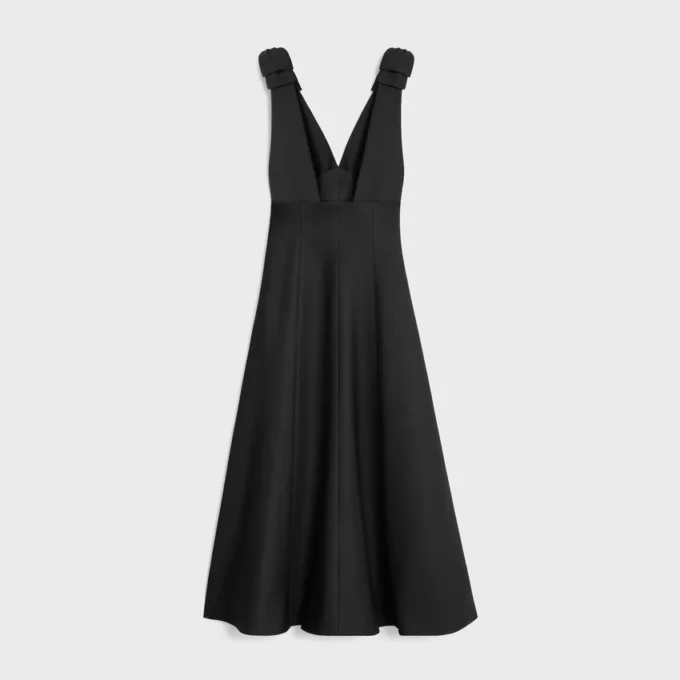Dress in Wool and Silk Cady Dress in Wool and Silk Cady
