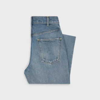 Dylan Flared Jeans with Signature in Cotton Denim