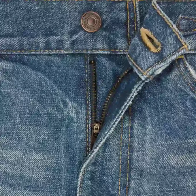 Dylan Flared Jeans with Signature in Cotton Denim