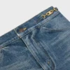 Dylan Flared Jeans with Signature in Cotton Denim