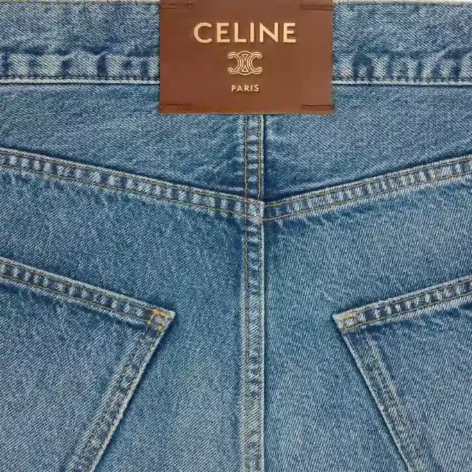 Embroidered Boyfriend Jeans 001 in Cotton Denim Embroidered Boyfriend Jeans 001 in Cotton Denim