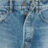 Embroidered Boyfriend Jeans 001 in Cotton Denim Embroidered Boyfriend Jeans 001 in Cotton Denim