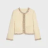 Embroidered Chelsea Jacket in Silk Natta Embroidered Chelsea Jacket in Silk Natta