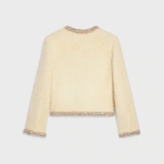 Embroidered Chelsea Jacket in Silk Natta