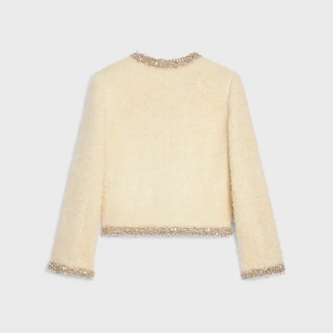 Embroidered Chelsea Jacket in Silk Natta Embroidered Chelsea Jacket in Silk Natta