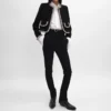Embroidered Icone Jacket in Wool Natta