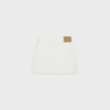 Embroidered Mini Skirt in Raw Wash White Denim