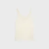 Embroidered Top in Silk Satin
