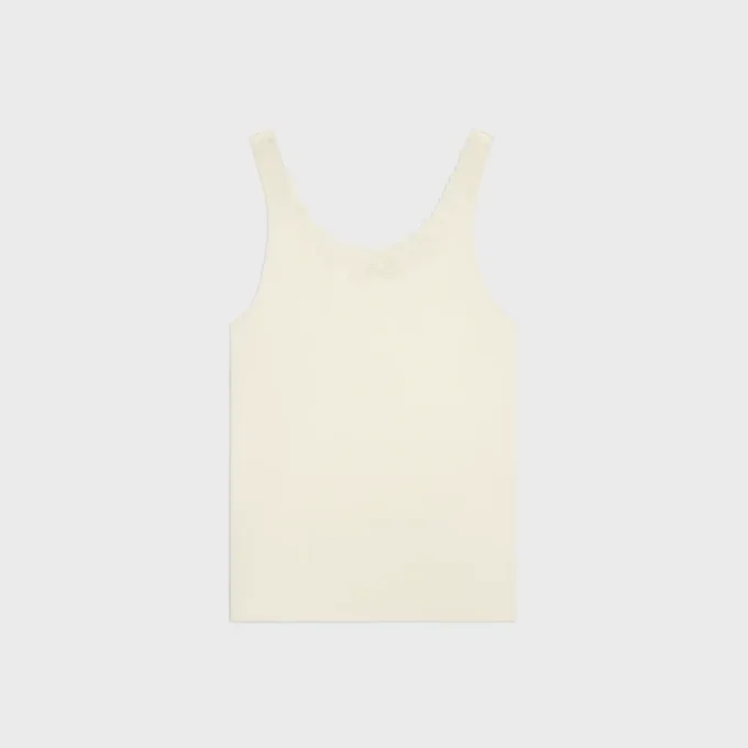 Embroidered Top in Silk Satin