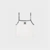 Embroidered Triomphe Tank Top in Cotton Jersey