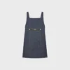 Empire Mini Dress in Raw Wash Denim