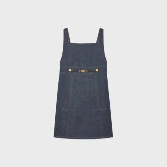 Empire Mini Dress in Raw Wash Denim