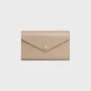 Envelope Wallet on Chain in Shiny Calfskin