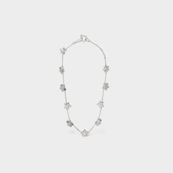 Etoile Celine Multi Stars Bracelet in White Gold and Diamonds