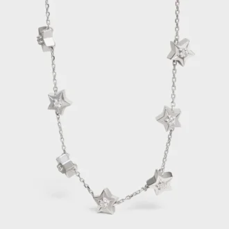 Etoile Celine Multi Stars Necklace in White Gold and Diamonds Etoile Celine Multi Stars Necklace in White Gold and Diamonds