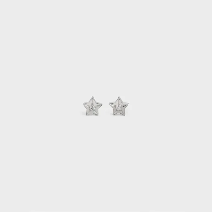 Etoile Celine Studs in White Gold and Diamonds Etoile Celine Studs in White Gold and Diamonds