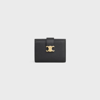 Fine Strap Wallet Nino in Supple Grained Calfskin