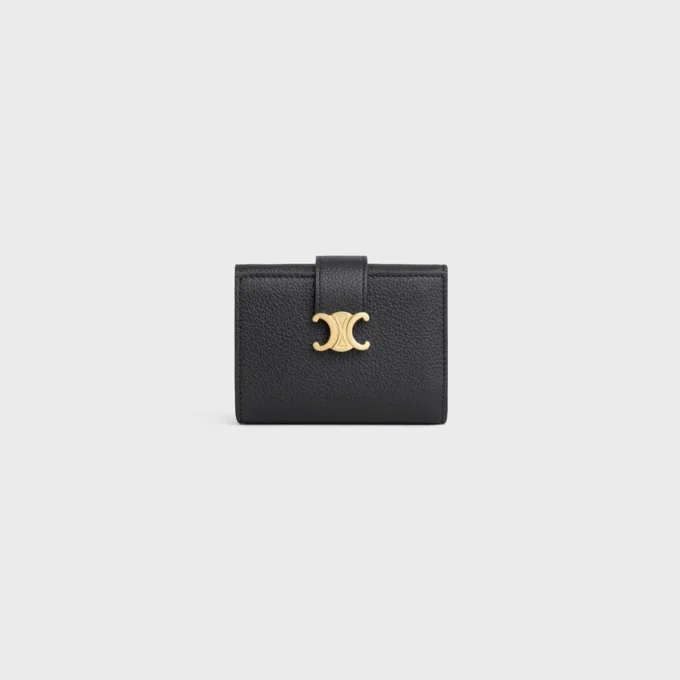Fine Strap Wallet Nino in Supple Grained Calfskin