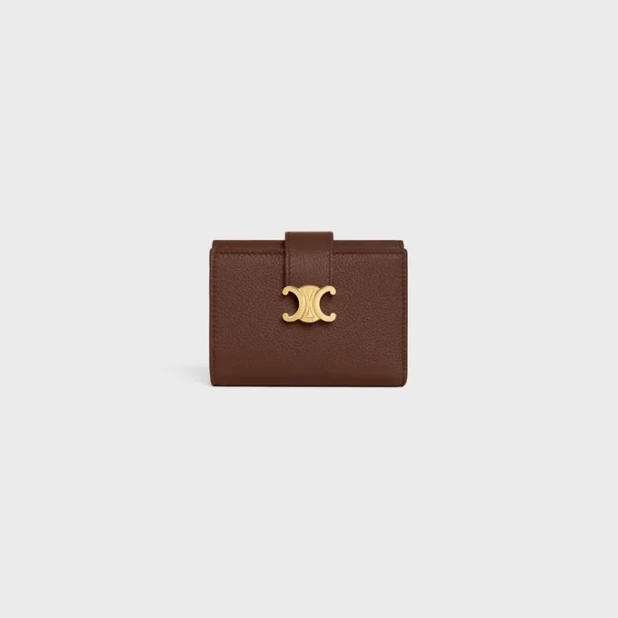 Fine Strap Wallet Nino in Supple Grained Calfskin